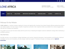 Tablet Screenshot of loneafrica.com